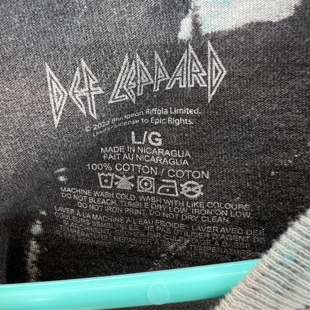 Def Leppard Tie Dye T-Shirt Shirt Large Sleeve‎ Short Hysteria Graphic Band DEF - Picture 11 of 13